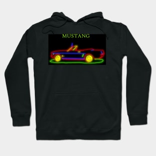 Ford Mustang In Neon Hoodie